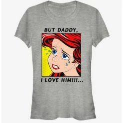 Cheapest ❤️ Disney The Little Mermaid Crybaby Ariel Zoom 🔔 Girls T-Shirt ❤️