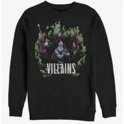 Top 10 ✔️ Disney Villains Children Of Mayhem Crew Sweatshirt ❤️