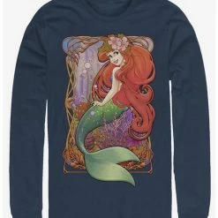 Hot Sale 💯 Disney The Little Mermaid Glamorous Ariel Long-Sleeve T-Shirt 🔥