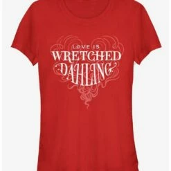 Cheap ⭐ Disney Villains Cruella De Vil Love Is Wretched Dahling Girls T-Shirt ⌛