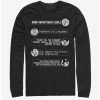 Budget ⭐ Disney Villains Villain Quotes Long-Sleeve T-Shirt ⌛