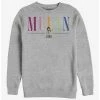 Outlet 🌟 Disney Mulan Colorful Title Crew Sweatshirt 🎁