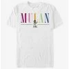 Budget ✔️ Disney Mulan Colorful Title T-Shirt 🔥