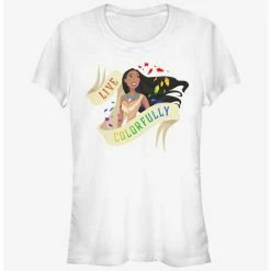 Promo ⌛ Disney Pocahontas Live Colorfully Girls T-Shirt 💯