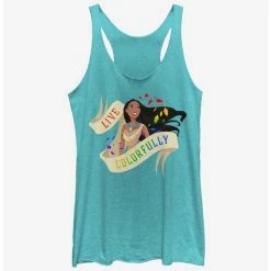 Discount ❤️ Disney Pocahontas Live Colorfully 🔔 Girls Tank 🎉