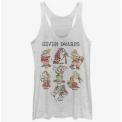 Brand new 🔥 Disney Snow White Dwarf Grid Girls Tank 🎁