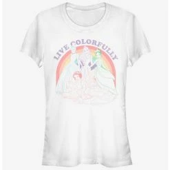 Discount 😀 Disney Princess Rainbow Princess Girls T-Shirt 🌟