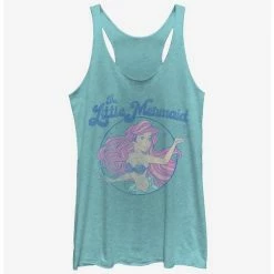 Best Pirce 🌟 Disney The Little Mermaid Faded Ariel Girls Tank 👏