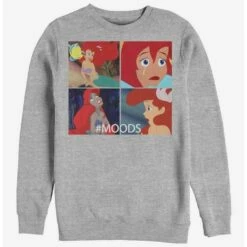 Hot Sale 🔔 Disney The Little Mermaid Ariel Moods Crew Sweatshirt ⌛