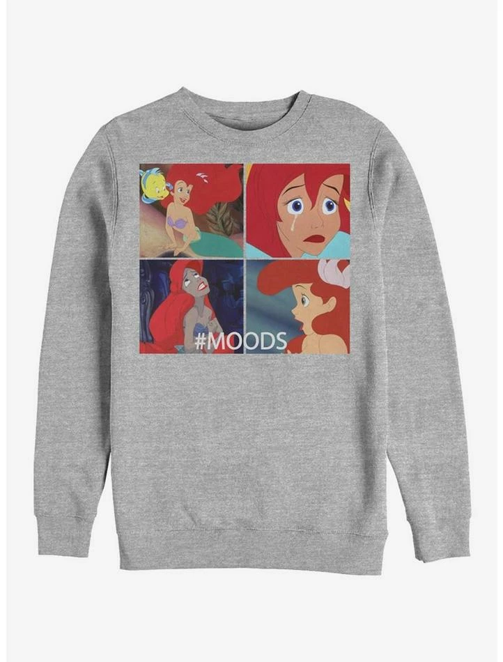 Hot Sale 🔔 Disney The Little Mermaid Ariel Moods Crew Sweatshirt ⌛ 1 Hot Sale 🔔 Disney The Little Mermaid Ariel Moods Crew Sweatshirt ⌛