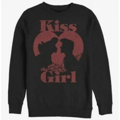 Discount 🎁 Disney The Little Mermaid Kiss The Girl Crew Sweatshirt ✔️