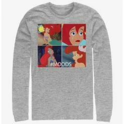 Outlet ⭐ Disney The Little Mermaid Ariel Moods Long-Sleeve T-Shirt ❤️
