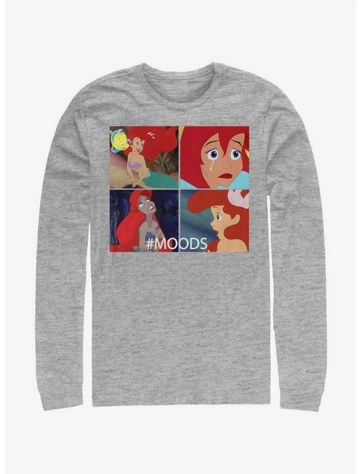 Outlet ⭐ Disney The Little Mermaid Ariel Moods Long-Sleeve T-Shirt ❤️ 1 Outlet ⭐ Disney The Little Mermaid Ariel Moods Long-Sleeve T-Shirt ❤️