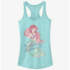 Best reviews of ⭐ Disney The Little Mermaid Signed Ariel 👍 Girls Tank 🥰