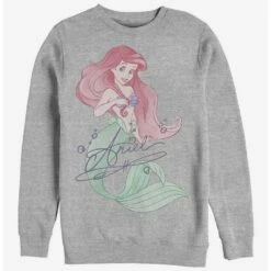 Buy 🛒 Disney The Little Mermaid Signed Ariel Crew Sweatshirt 🎉