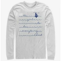 Outlet 🥰 Disney The Little Mermaid The Girl Who Long-Sleeve T-Shirt 😀