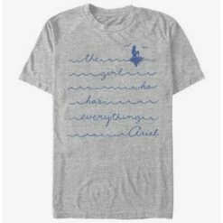 Outlet ⌛ Disney The Little Mermaid The Girl Who T-Shirt ❤️