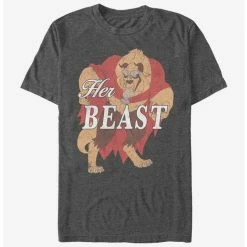 Promo 😉 Disney Beauty And The Beast Her Beast T-Shirt ✔️