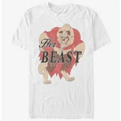New 🛒 Disney Beauty And The Beast Her Beast T-Shirt ⌛
