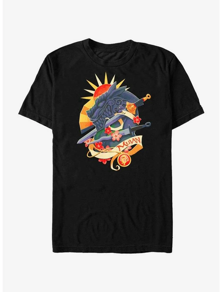 Best Pirce 🎁 Disney Mulan Great Stone Dragon T-Shirt 🤩 1 Best Pirce 🎁 Disney Mulan Great Stone Dragon T-Shirt 🤩