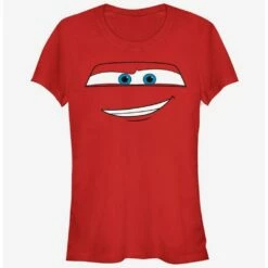 Cheap ✔️ Disney Pixar Cars McQueen Big Face ❤️ Girls T-Shirt 🥰