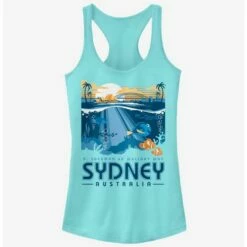 Cheapest 👍 Disney Pixar Finding Nemo Wallaby Way Sydney Girls Tank 👍