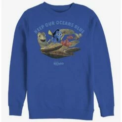 Buy 👏 Disney Pixar Finding Nemo Nemo Ocean Crew Sweatshirt 😉