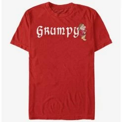 Promo 🔥 Disney Snow White Grumpy Dwarf T-Shirt ❤️
