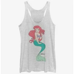 Budget ✨ Disney The Little Mermaid Ariel Big Vintage 😀 Girls Tank ❤️
