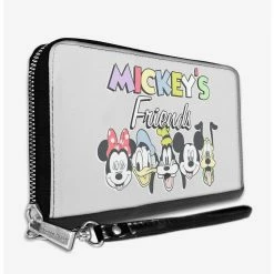Flash Sale ✨ Disney Mickeys Friends The Fab Five Faces Zip Around Rectangle Wallet 🌟