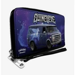 Cheapest ⭐ Disney Pixar Onward Barley Lightfoots Van Guinevere Galaxy Purples Zip Around Rectangle Wallet 🤩