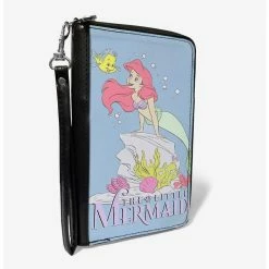 Top 10 ✨ Disney The Little Mermaid Flounder and Ariel Pose Zip Around Rectangle Wallet 😍