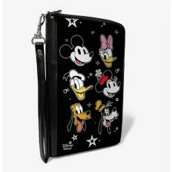 Discount 🤩 Disney The Sensational Six Smiling Faces Stars Zip Around Rectangle Wallet ❤️