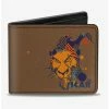 Best Pirce 👏 Disney The Lion King Scar Face Sketch Bifold Wallet ❤️