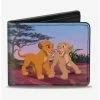 Cheap ⌛ Disney The Lion King Young Simba Nala Bifold Wallet ✨