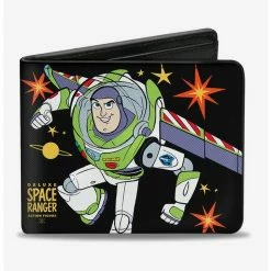Best deal 🤩 Disney Pixar Toy Story Buzz Lightyear Action Pose Stars Bifold Wallet 🎉
