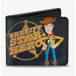 Brand new 🔥 Disney Pixar Toy Story Woody Sheriff Star Badge Bifold Wallet ✨