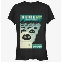 Brand new ✔️ Disney Pixar Wall-E Eve Future Now Poster Girls T-Shirt 😍
