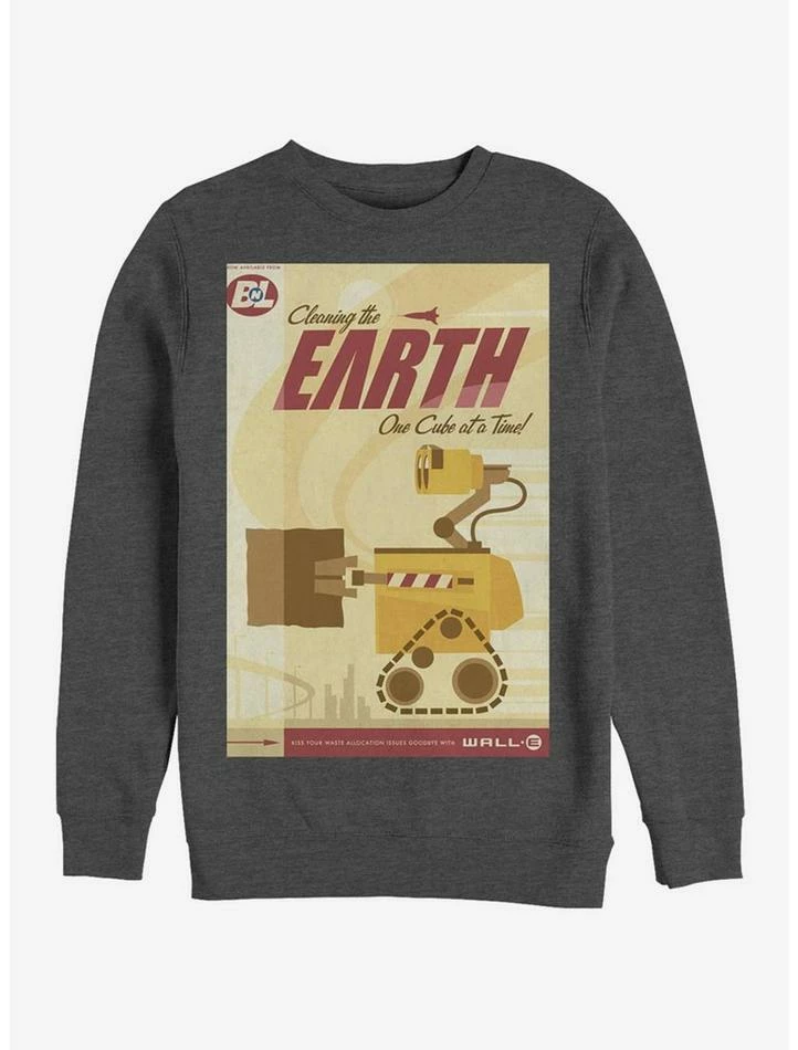 Wholesale π Disney Pixar Wall-E Cleaning The Earth Poster Sweatshirt β 1 Wholesale π Disney Pixar Wall-E Cleaning The Earth Poster Sweatshirt β