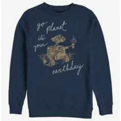 Best deal 🧨 Disney Pixar Wall-E Earth Day Redux Sweatshirt ✔️