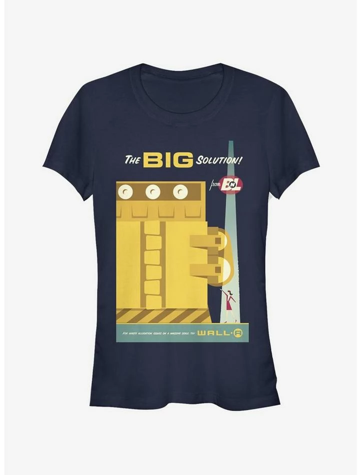 Flash Sale ✔️ Disney Pixar Wall-E Big Solution Poster Girls T-Shirt 🌟 1 Flash Sale ✔️ Disney Pixar Wall-E Big Solution Poster Girls T-Shirt 🌟