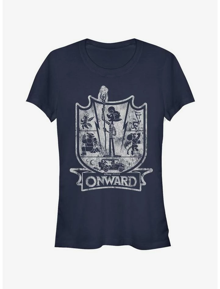 Best Sale π Disney Pixar Onward Onward Crest Girls T-Shirt π 1 Best Sale π Disney Pixar Onward Onward Crest Girls T-Shirt π