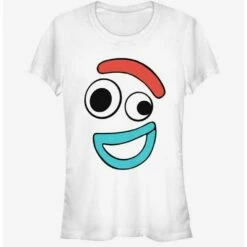 Discount ✨ Disney Pixar Toy Story Big Face Smiling Forky Girls T-Shirt ✨