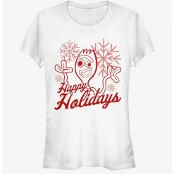 Outlet ⌛ Disney Pixar Toy Story Forky Holidays ⭐ Girls T-Shirt 🔥