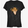 New 👍 Disney The Lion King Big Face Scar Girls T-Shirt ⭐