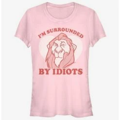 Discount 🌟 Disney The Lion King Surrounded Valentine Girls T-Shirt ⌛