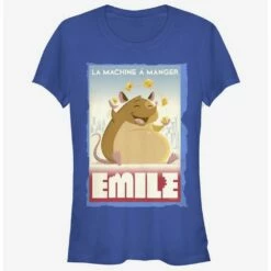 New ✨ Disney Pixar Ratatouille Eating Machine Emile Poster 😀 Girls T-Shirt ⭐