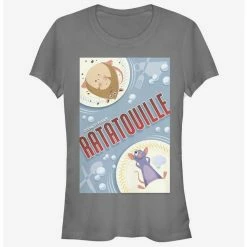 New 👏 Disney Pixar Ratatouille Rat Plated Poster Girls T-Shirt ⌛