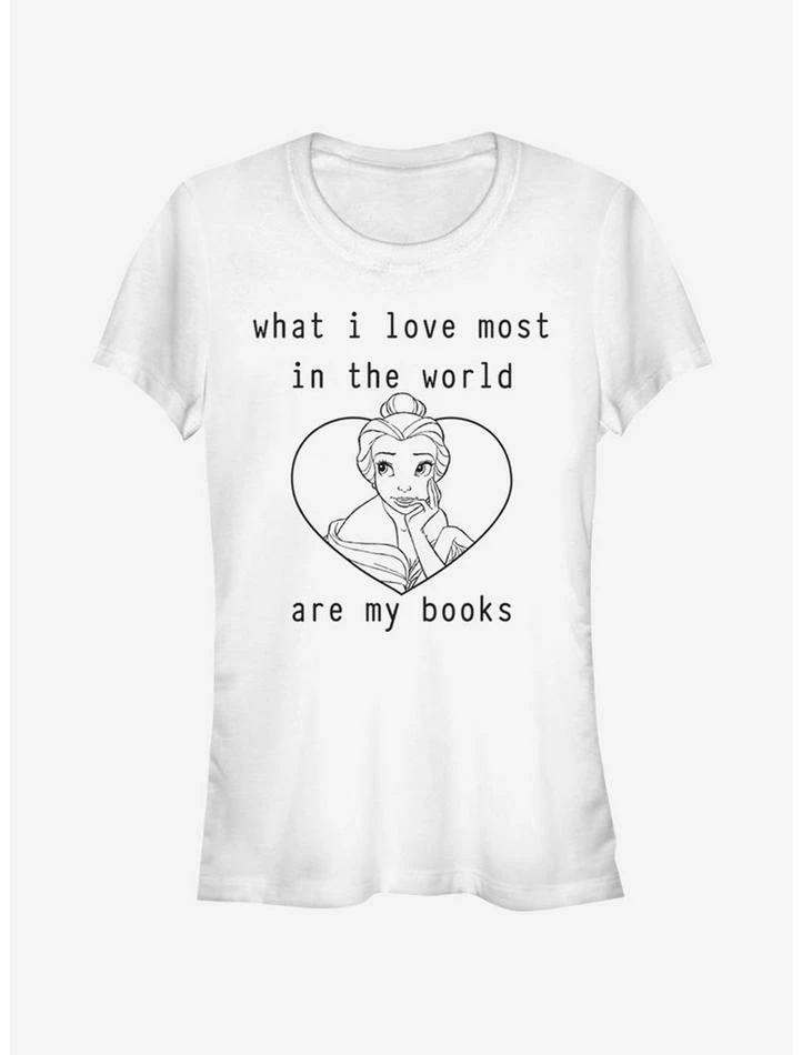 Deals 🎁 Disney Beauty And The Beast I Love Books 🥰 Girls T-Shirt ⭐ 1 Deals 🎁 Disney Beauty And The Beast I Love Books 🥰 Girls T-Shirt ⭐