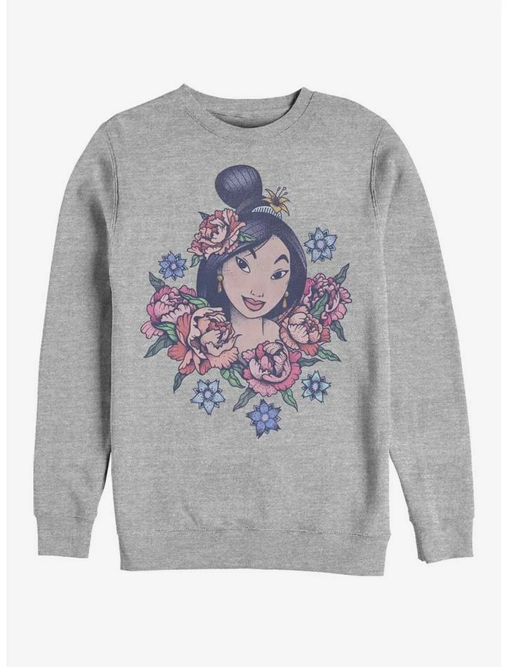 Best Sale π Disney Mulan Floral Mulan Crew Sweatshirt π₯ 1 Best Sale π Disney Mulan Floral Mulan Crew Sweatshirt π₯